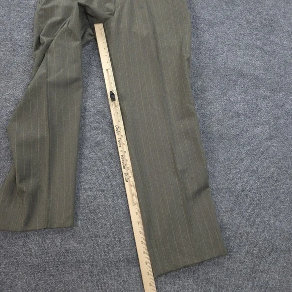 Daryl James Suit Mens 40 32x31 Green Pinstripe 2 Piece Bespoke Custom NFL Player